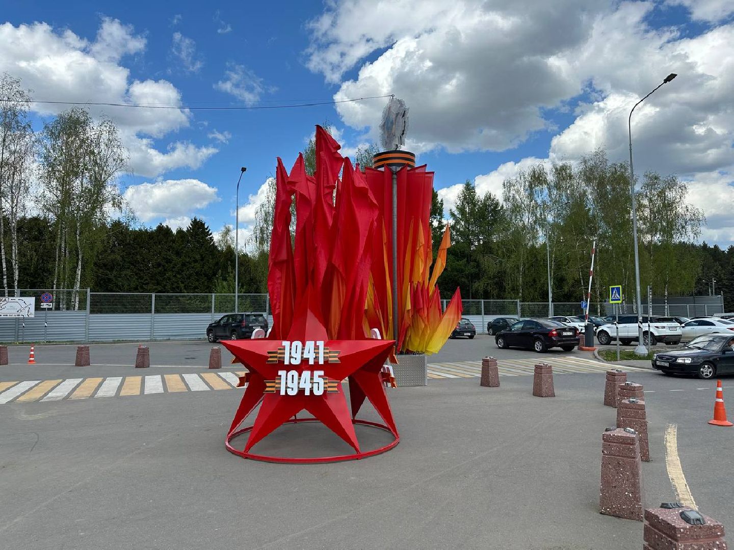 день победы, домодедово, украшение города,