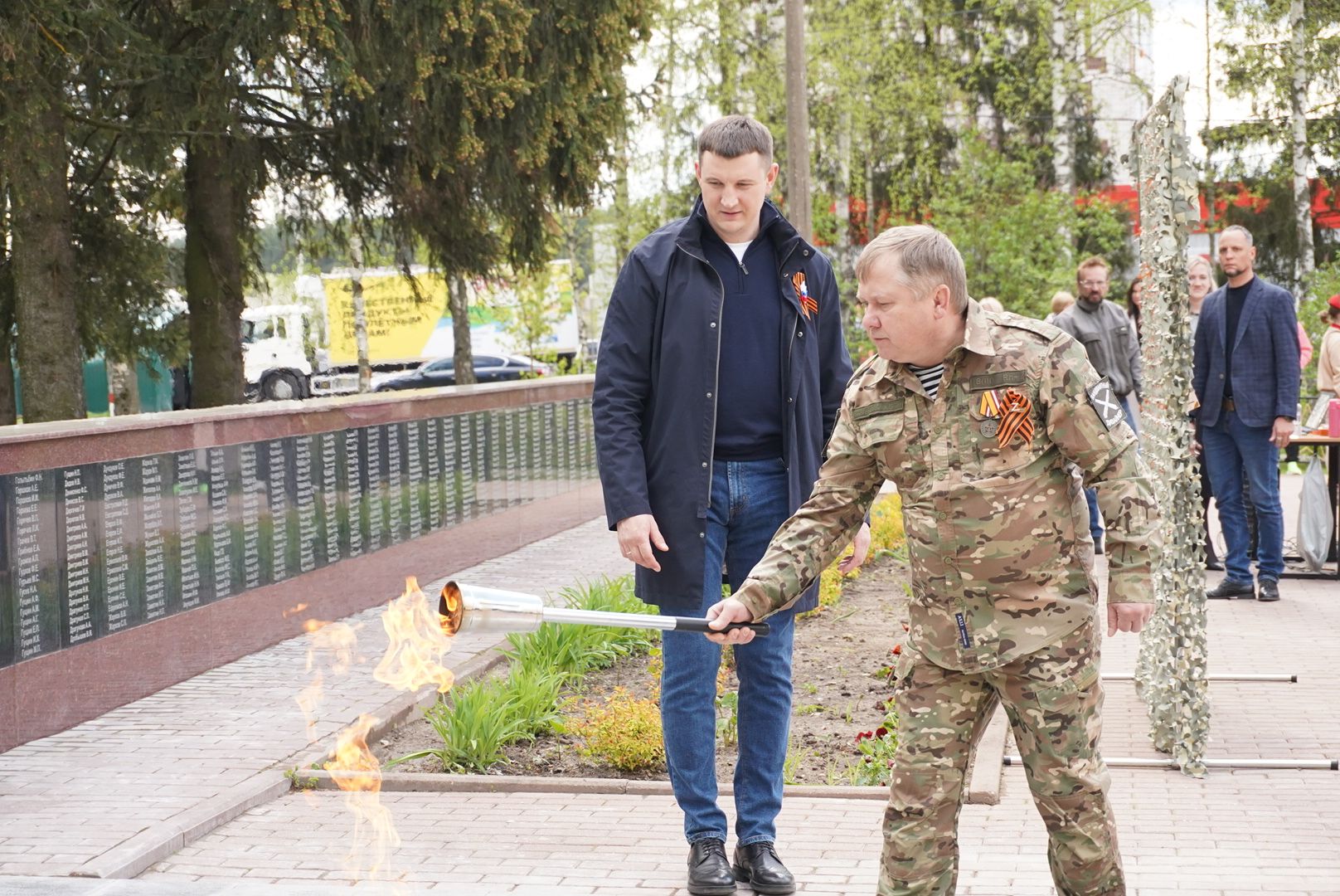 павловский посад, вечный огонь, день победы,