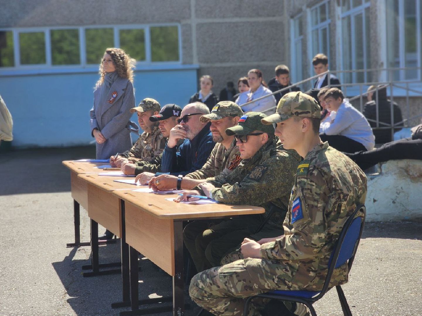 воскресенск, смотр строя и песни, школа,