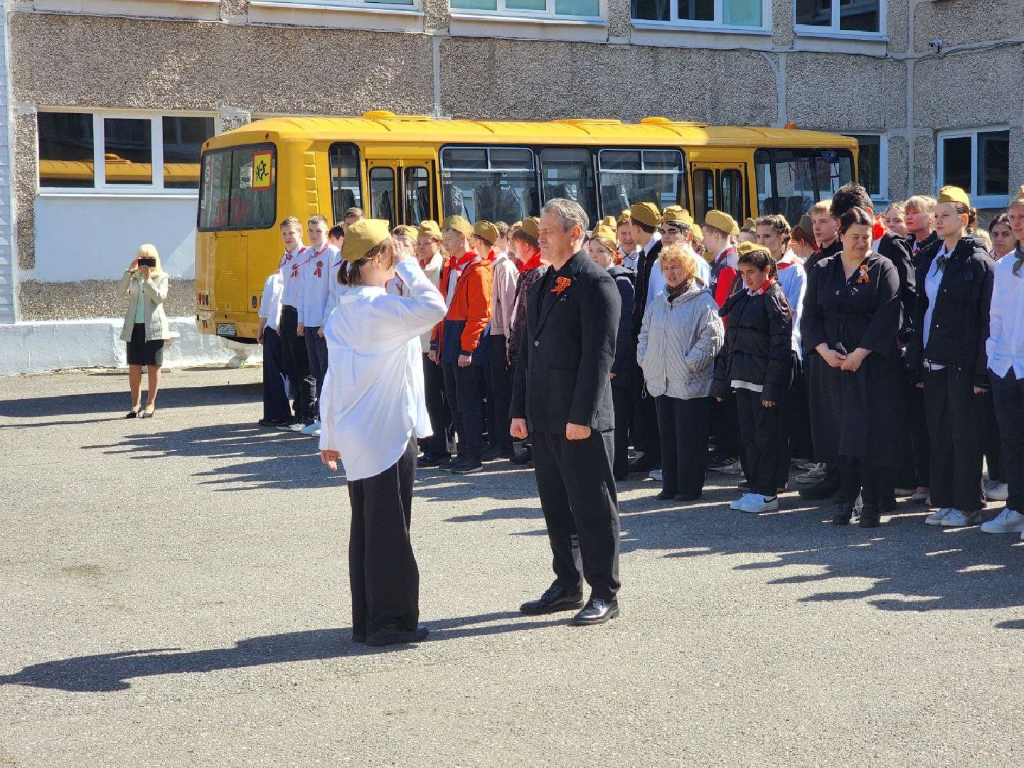 воскресенск, смотр строя и песни, школа,