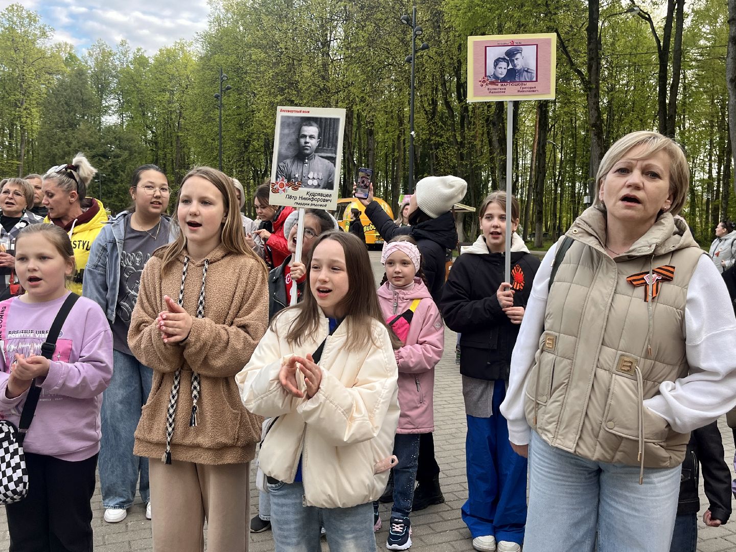 наро-фоминск, наро-фоминский городской округ, песенный флешмоб, центральный парк наро-фоминска, песни победы,