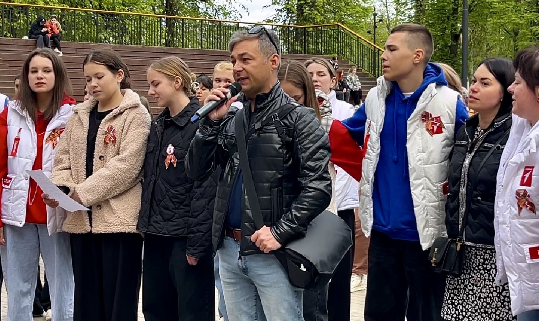 наро-фоминск, наро-фоминский городской округ, песенный флешмоб, центральный парк наро-фоминска, песни победы,