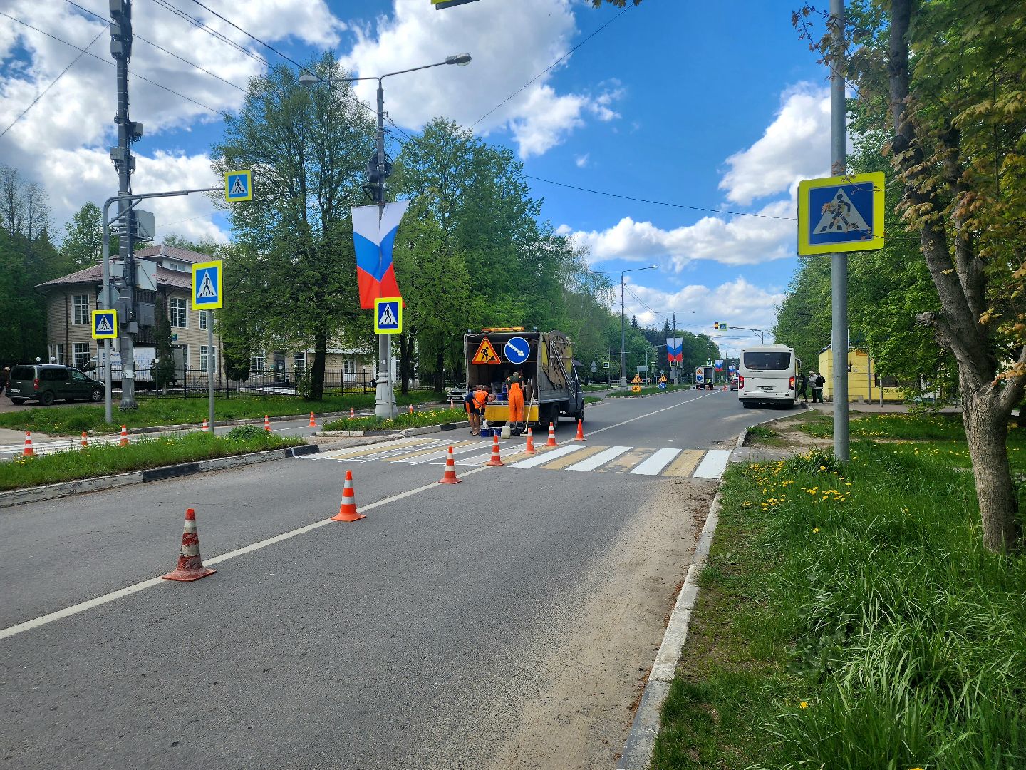 пущино, серпухов, мосавтодор, дороги, разметка,