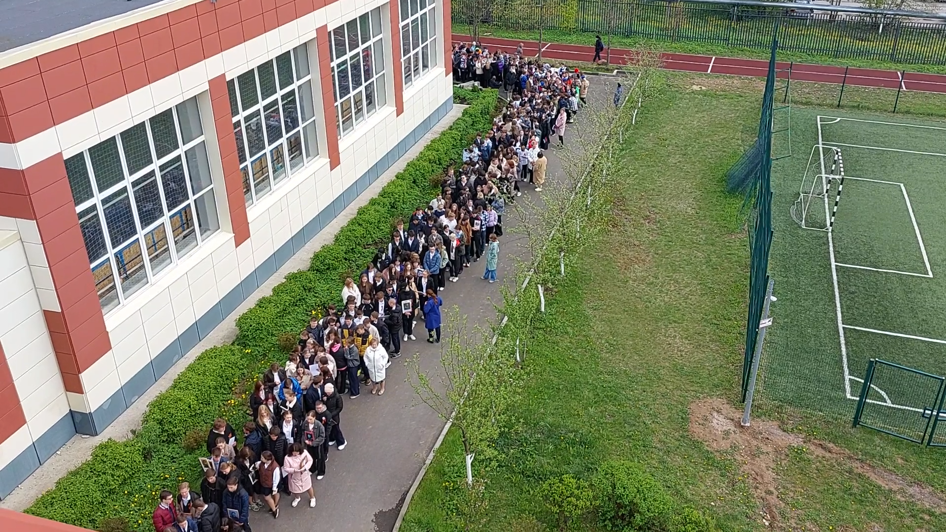 символы победы, нерушимая связь поколений, школа попова власиха, власиха школа им ас попова, марафон 1418,