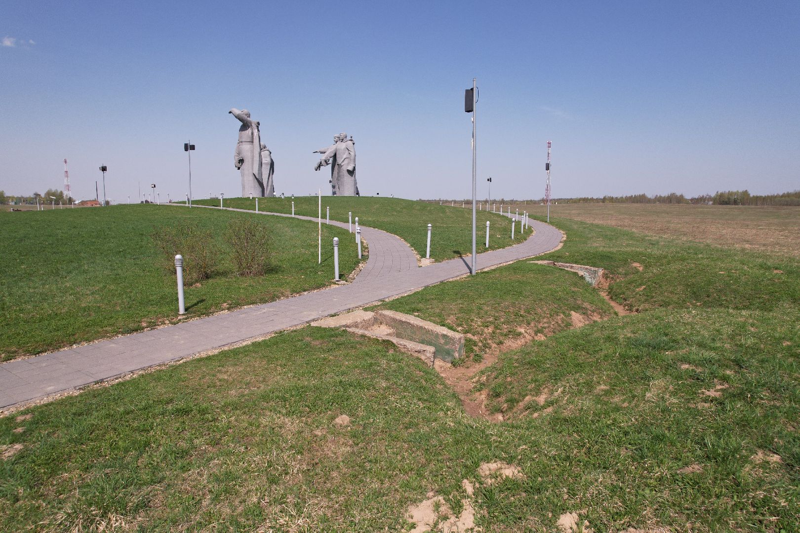 видео с коптера, мемориал Героям-панфиловцам,