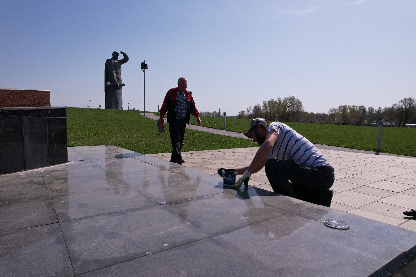 видео с коптера, мемориал Героям-панфиловцам,