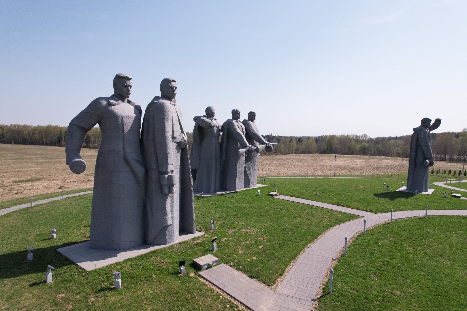 видео с коптера, мемориал Героям-панфиловцам,