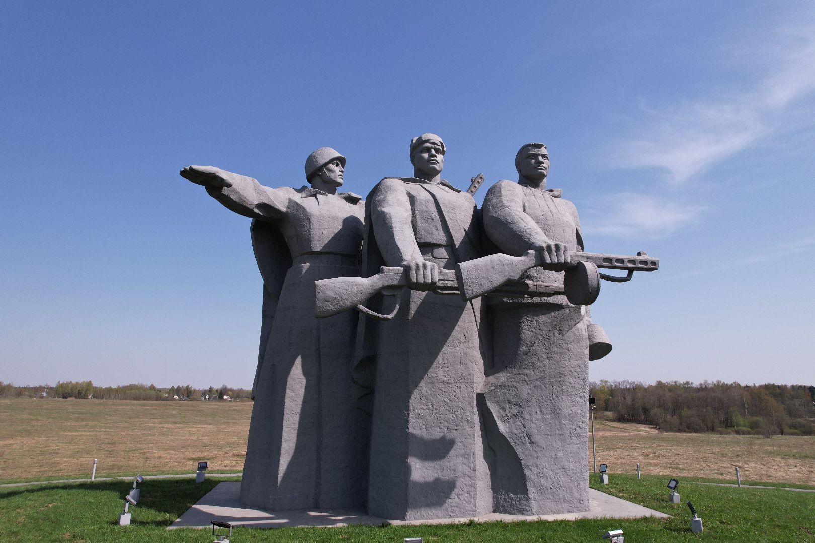 видео с коптера, мемориал Героям-панфиловцам,