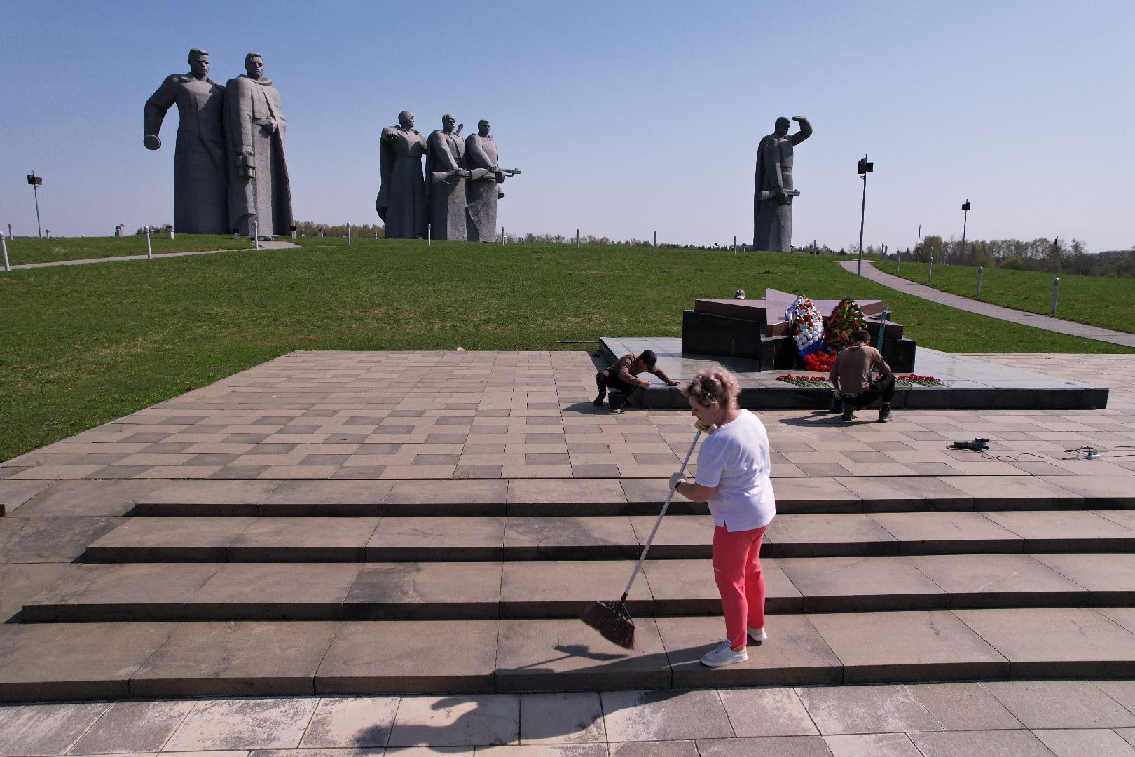 видео с коптера, мемориал Героям-панфиловцам,