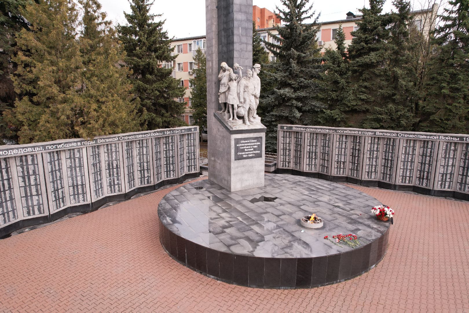 видео с коптера, Обелиск славы в домодедове,