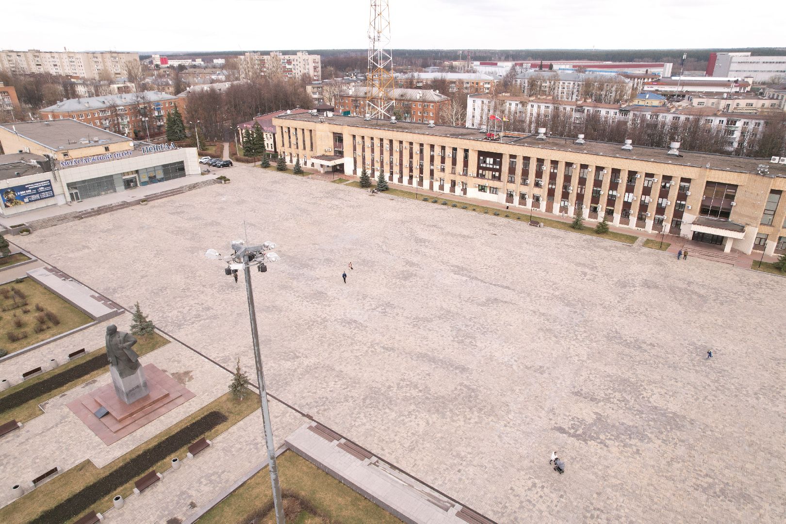 видео с коптера, Обелиск славы в домодедове,