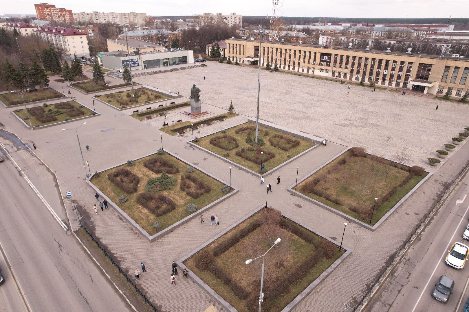 видео с коптера, Обелиск славы в домодедове,