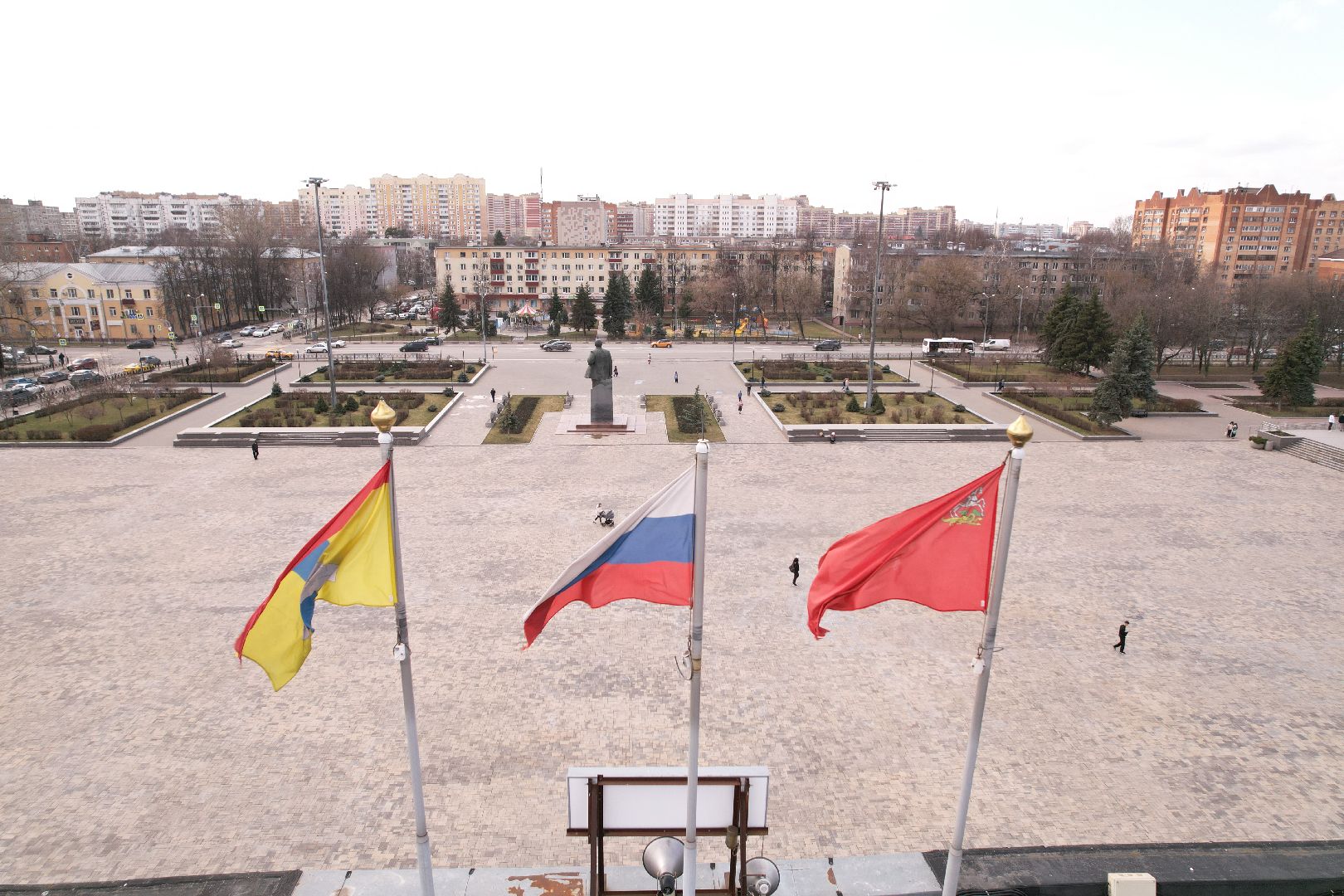видео с коптера, Обелиск славы в домодедове,