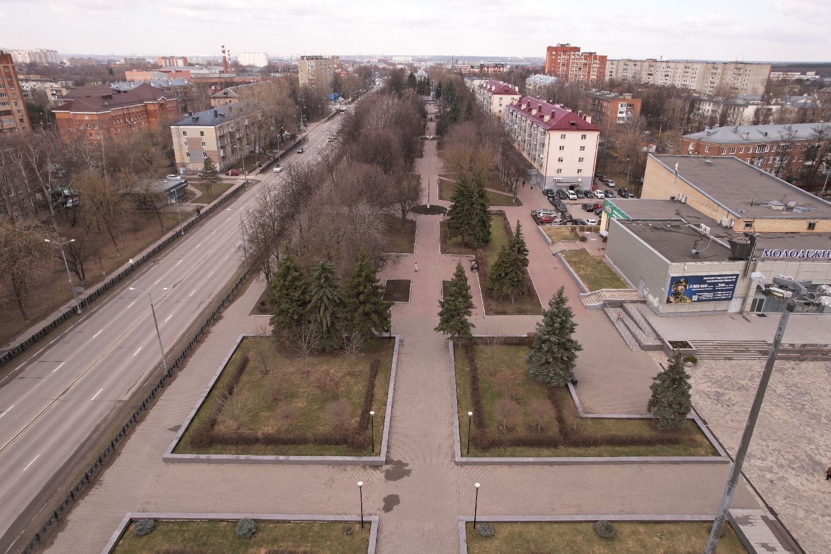 видео с коптера, Обелиск славы в домодедове,