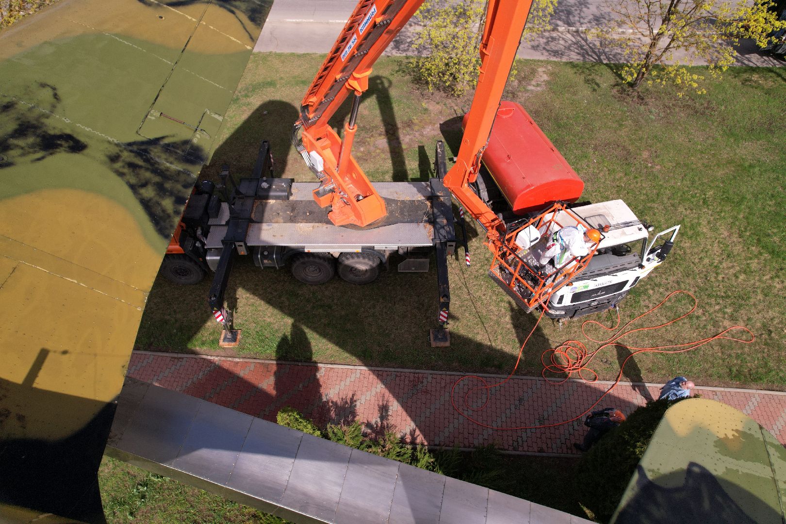 видео с коптера, памятник штурмовику ИЛ-2,