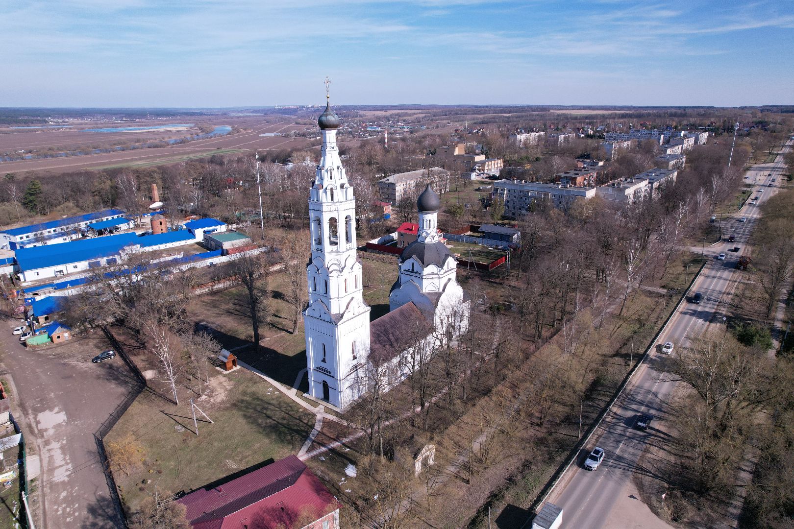 видео с коптера, памятник героям ВОВ в серпухове,