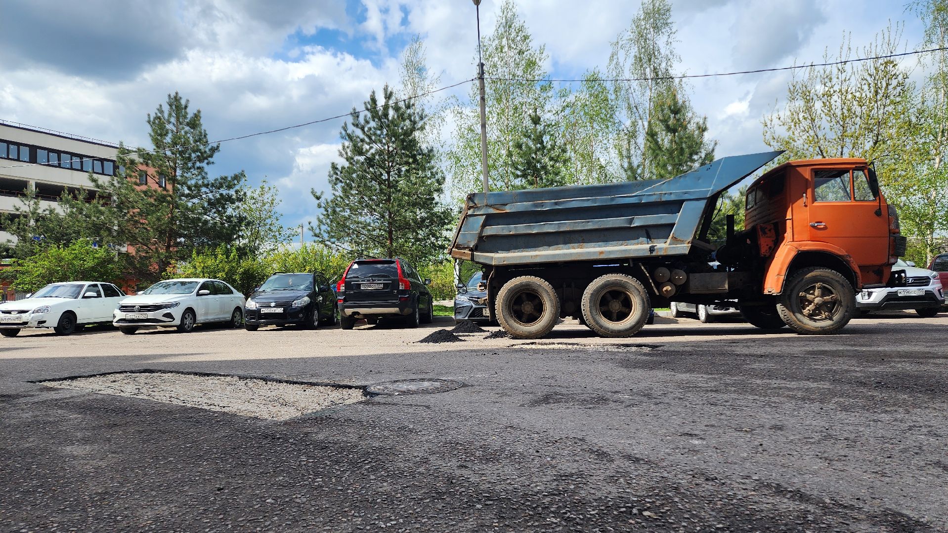 дороги, дорожные ямы, ремонт дорог,домодедово, подмосковье, коммунальная служба, спецтехника,