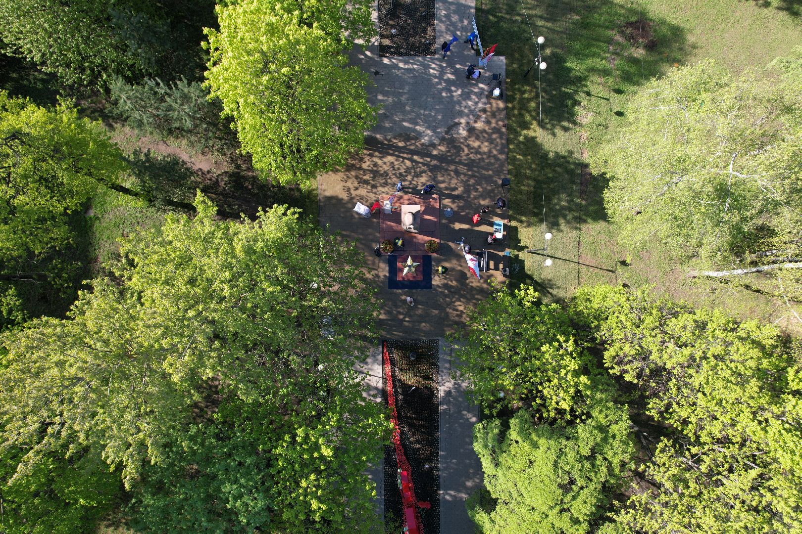 видео с коптера, Вечный огонь в королеве,
