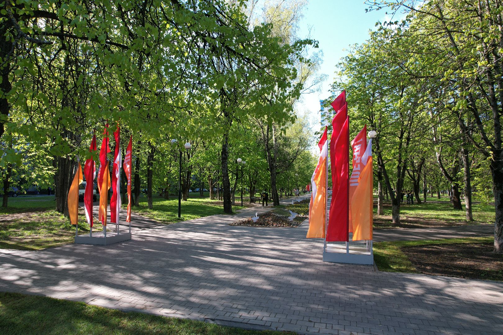 видео с коптера, Вечный огонь в королеве,