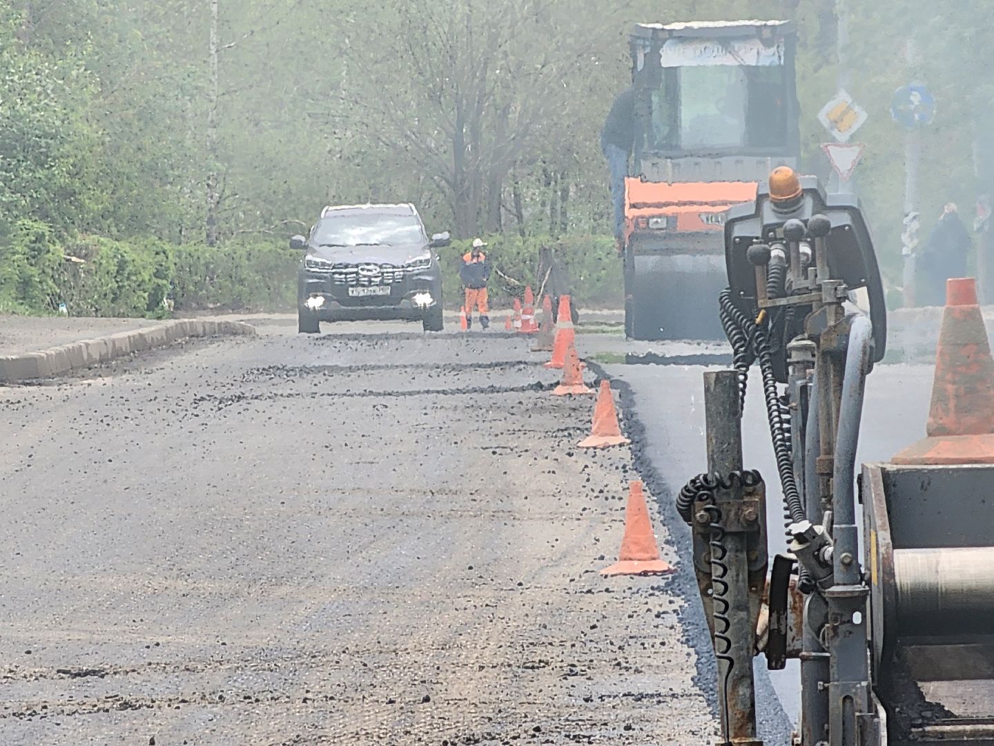 сергиев посад, ремонт дорог, клементьевская,