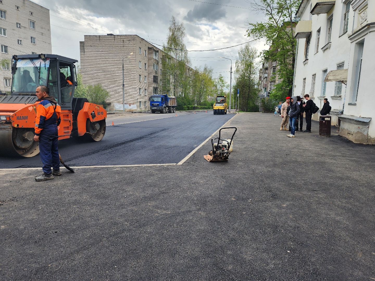 сергиев посад, ремонт дорог, клементьевская,