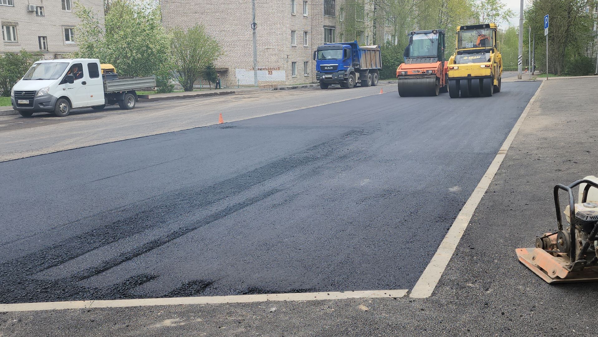 сергиев посад, ремонт дорог, клементьевская,