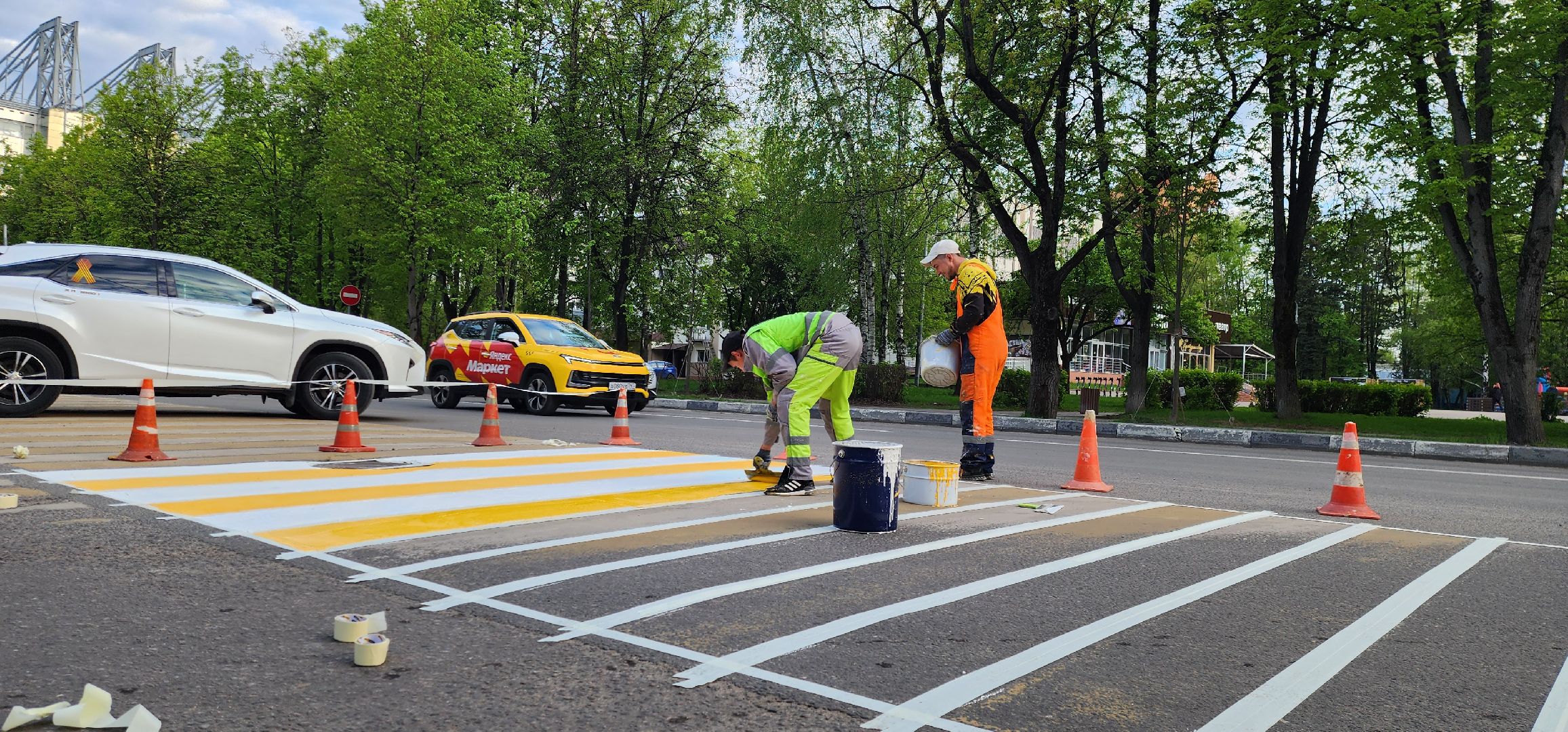 Химки, Разметка, Дороги, Благоустройство ,