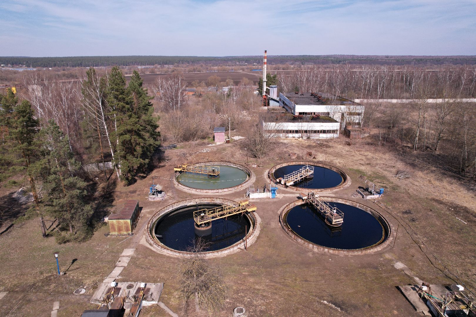 видео с коптера, экология подмосковья, очистные в пущине,