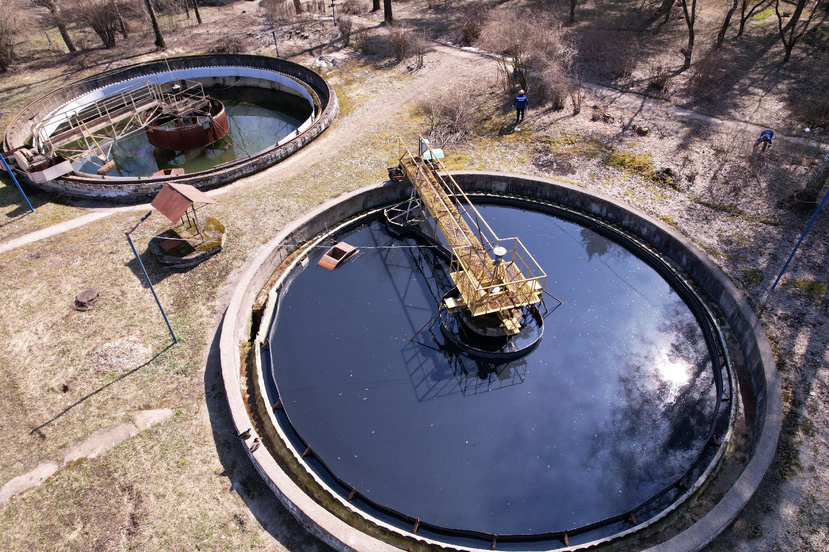 видео с коптера, экология подмосковья, очистные в пущине,