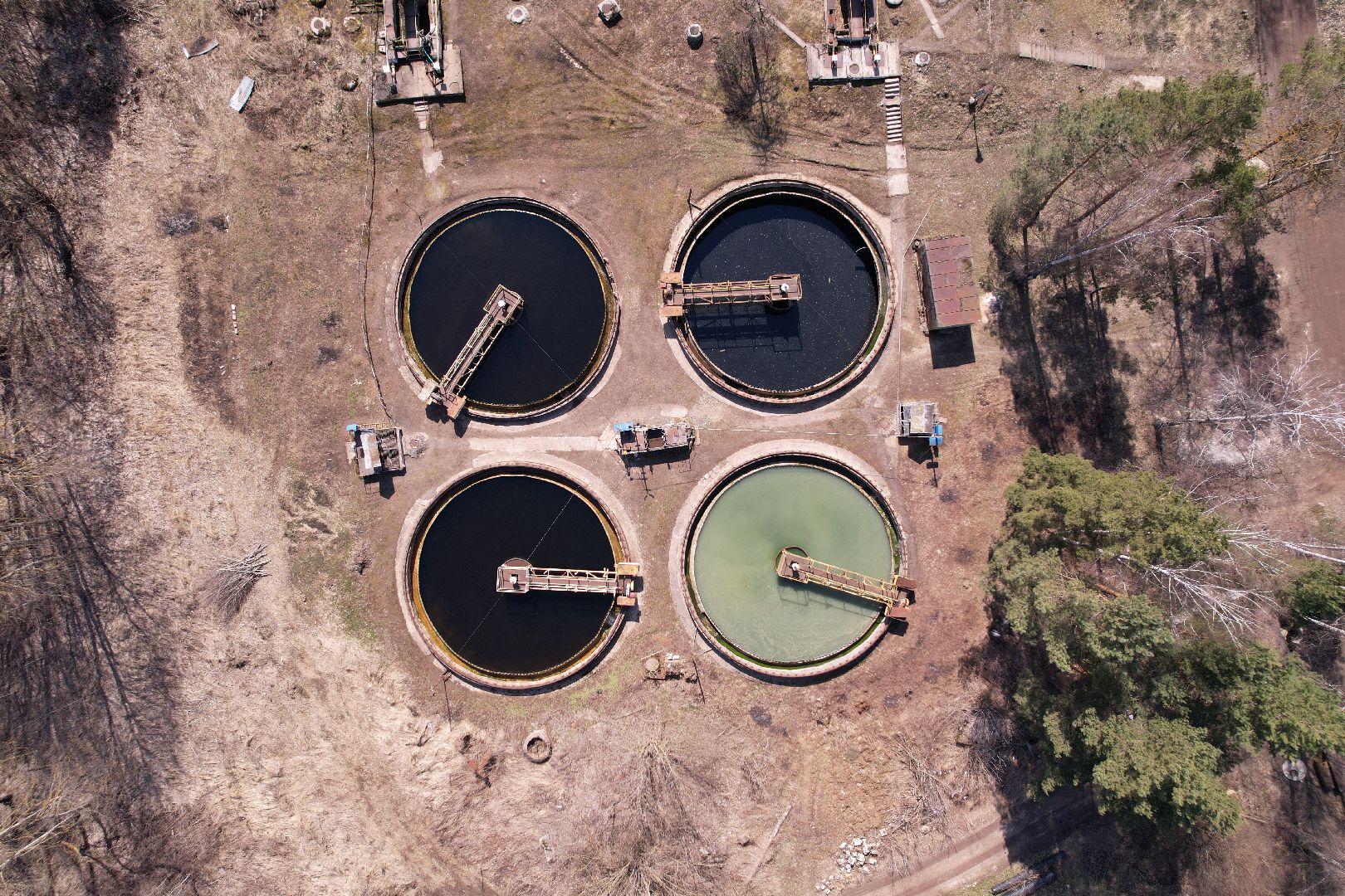 видео с коптера, экология подмосковья, очистные в пущине,
