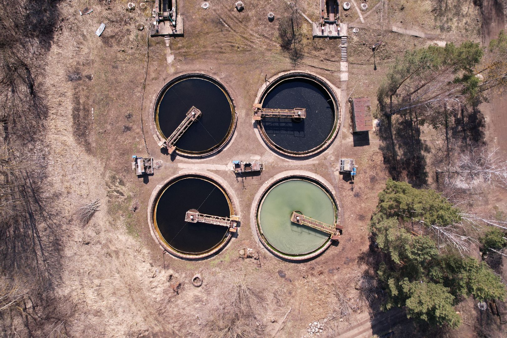 видео с коптера, экология подмосковья, очистные в пущине,