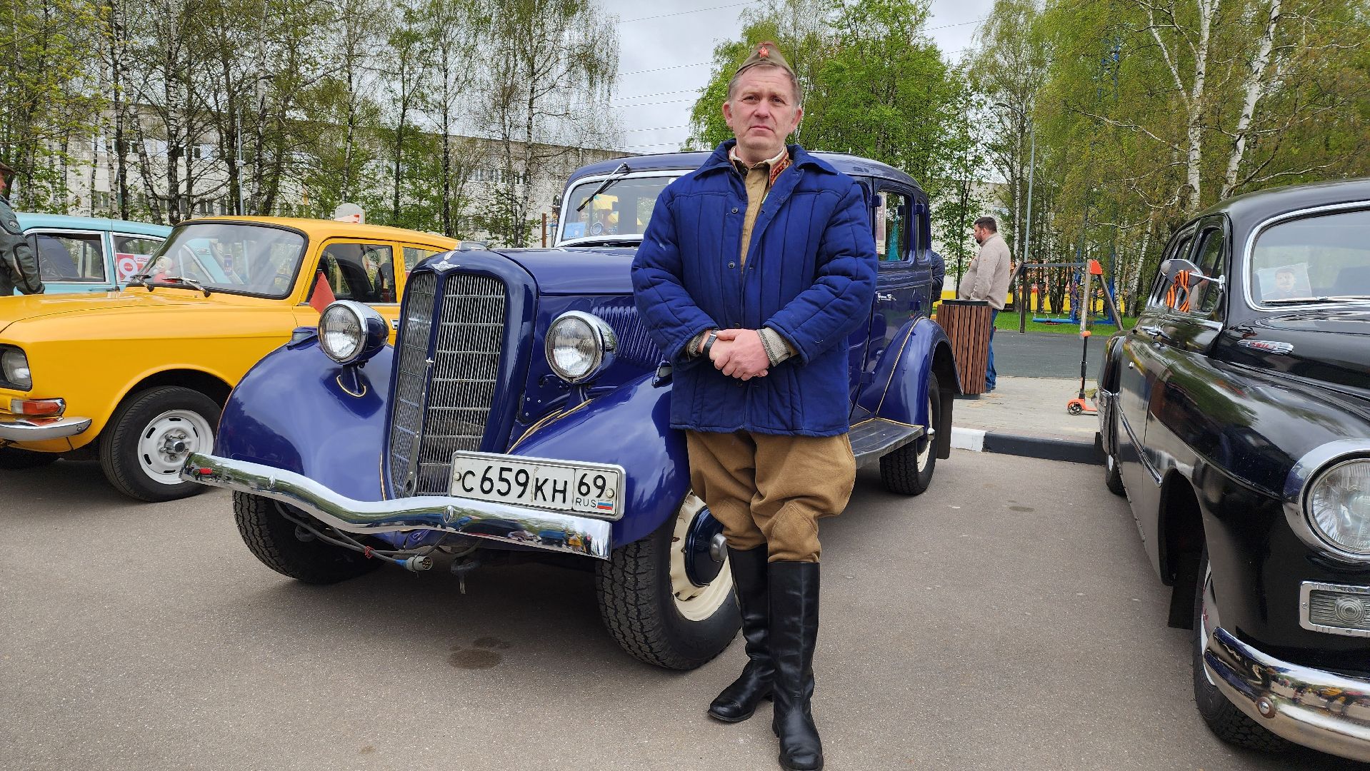 ретро-авто, Лобня, Выставка , 80 - летие победы,