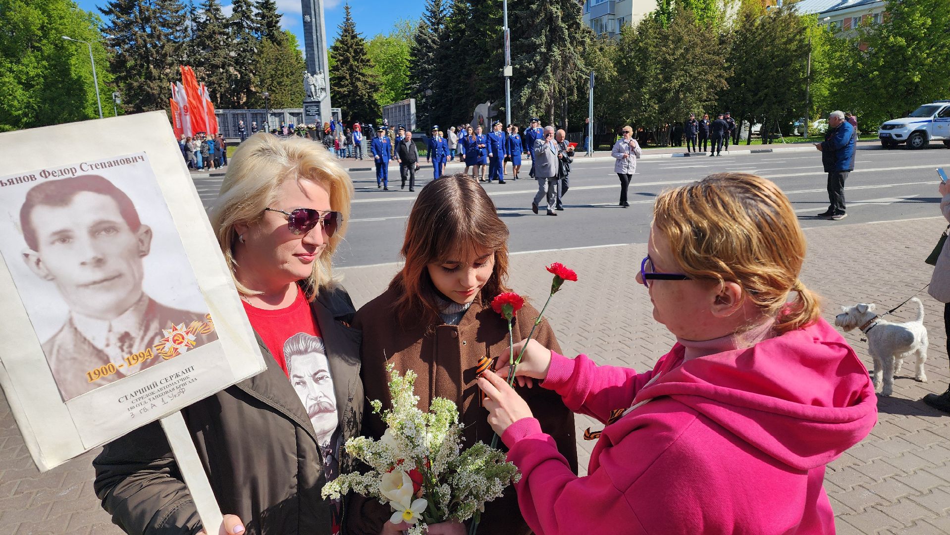 домодедово, подмосковье , ленточка, георгиевская лента, митинг, обелиск славы, памятник,