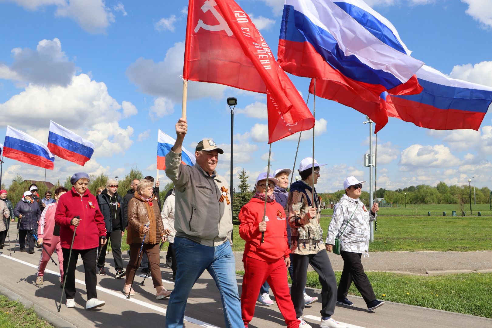 серебряные пруды, парк Серебряный , 80 лет победе,
