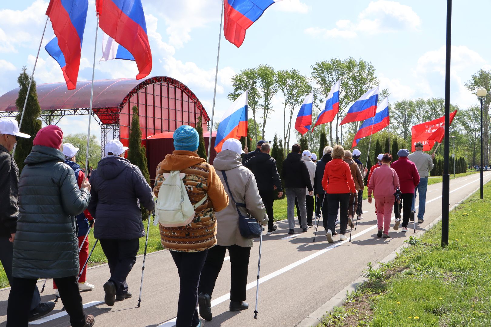серебряные пруды, парк Серебряный , 80 лет победе,