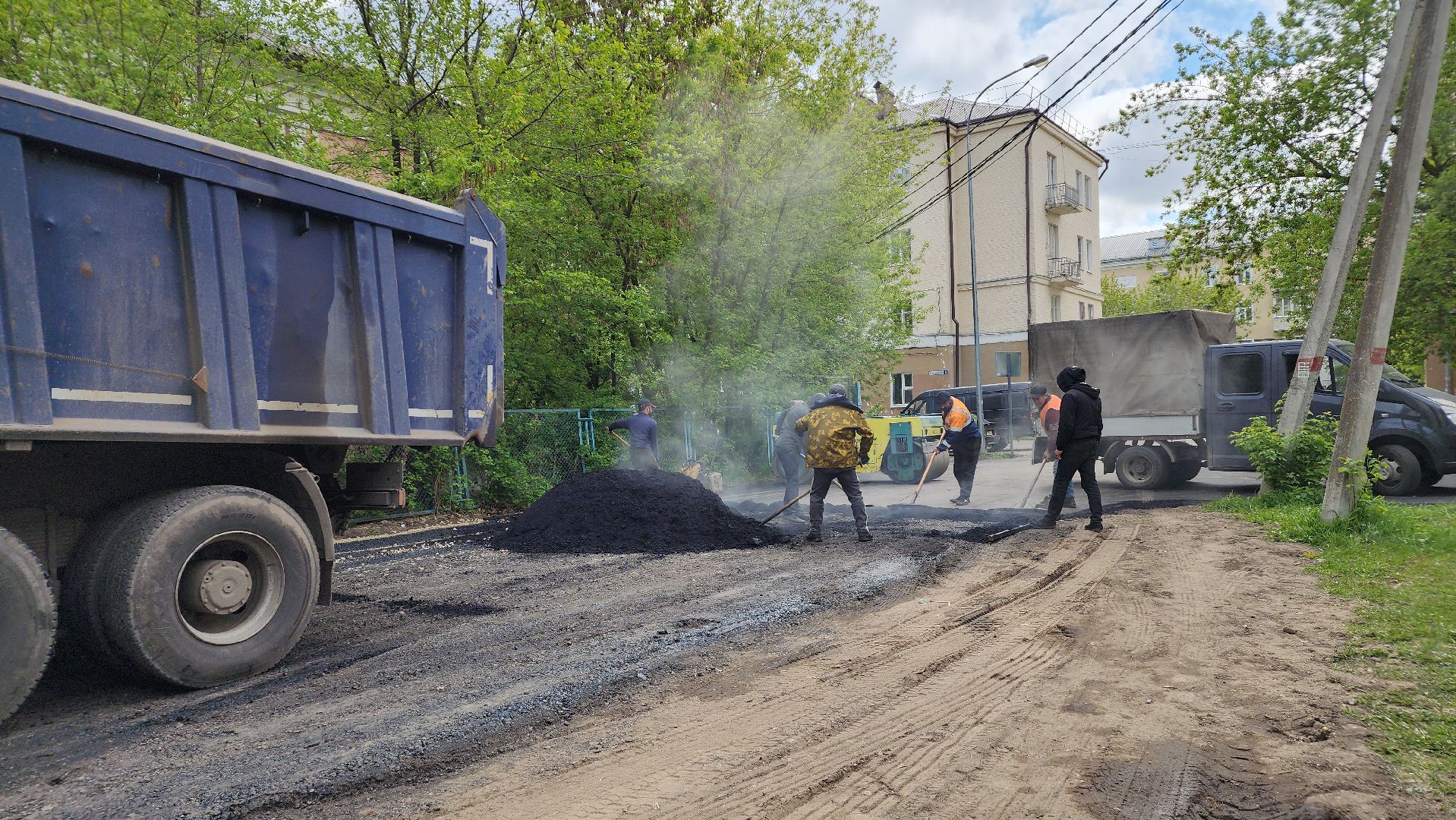 дороги, ямочный ремонт, лосино-петровский,