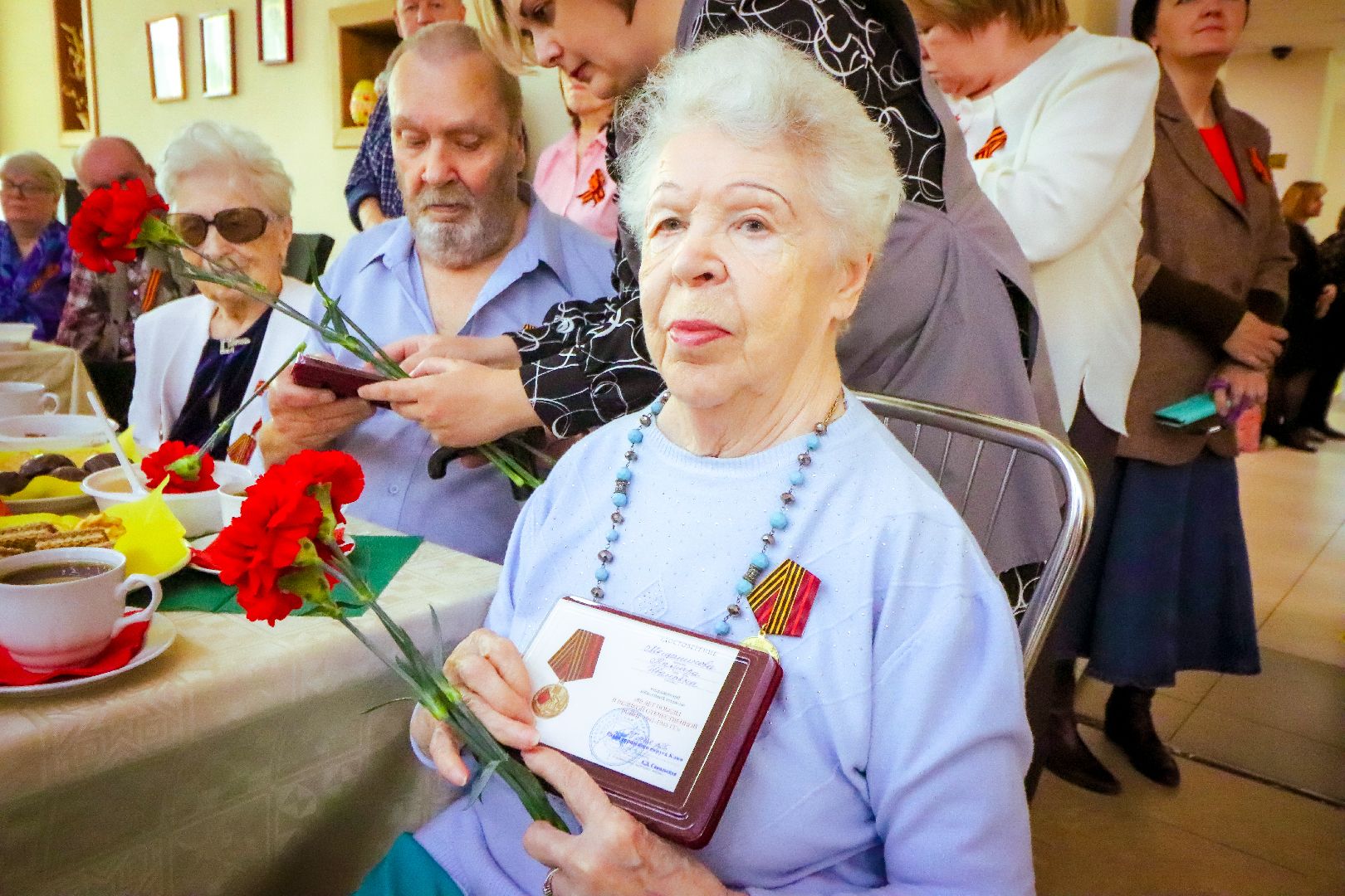 клин, общество, ветераны, день победы, вручение медалей,