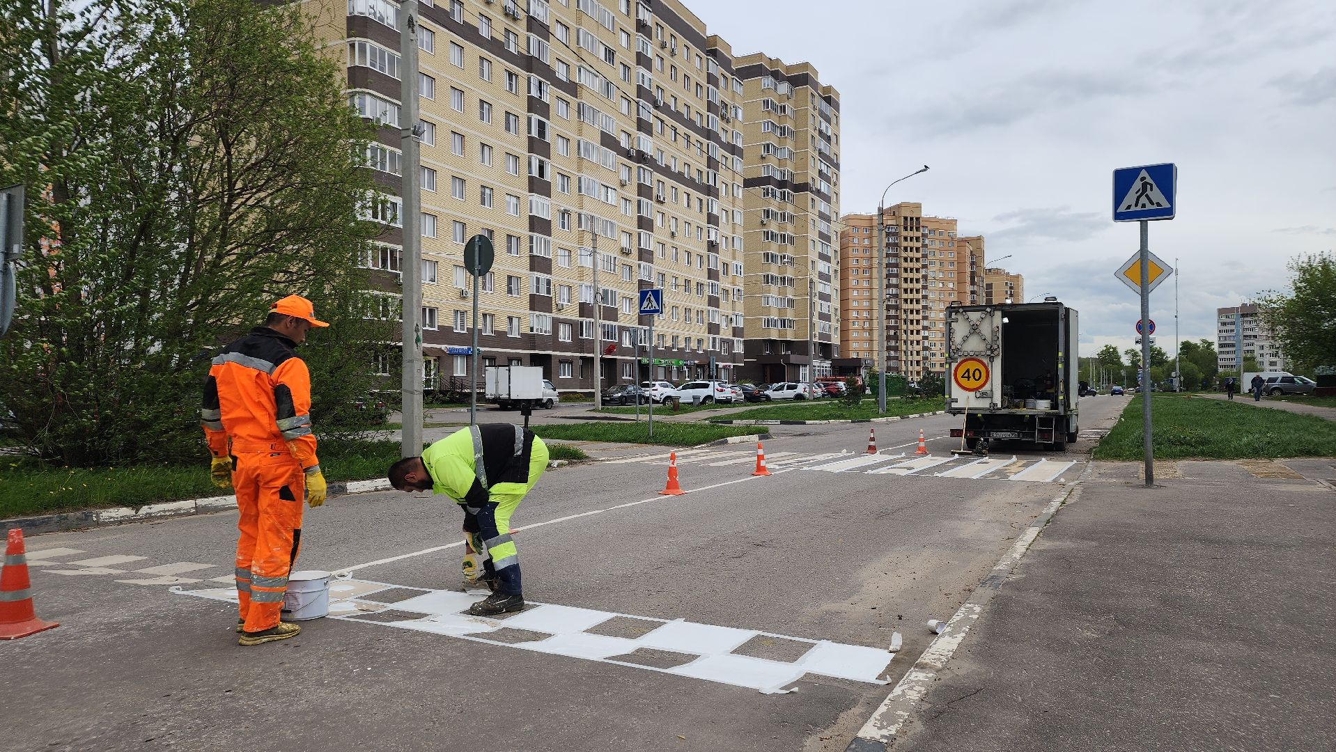 дорожная разметка, дороги, лосино-петровский,
