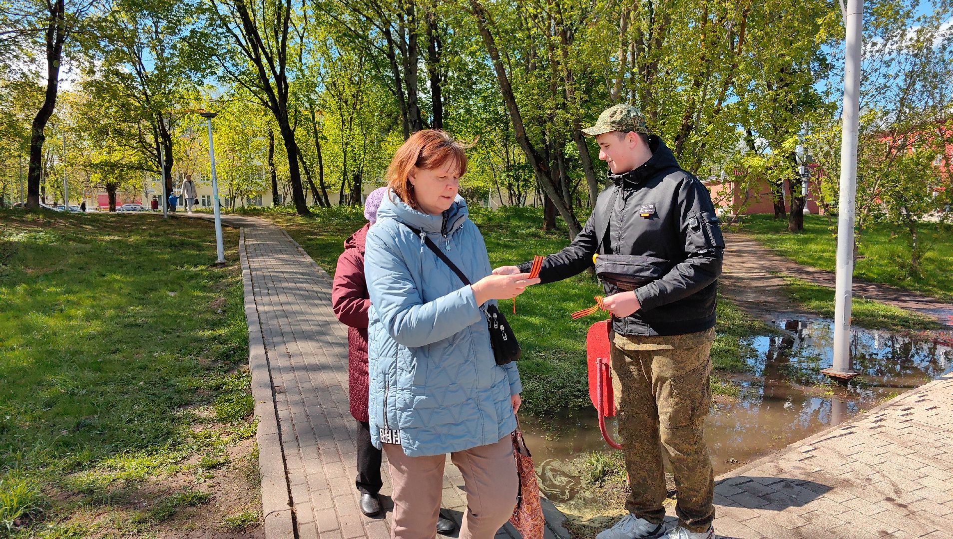 георгиевская ленточка, вов, память, жители,