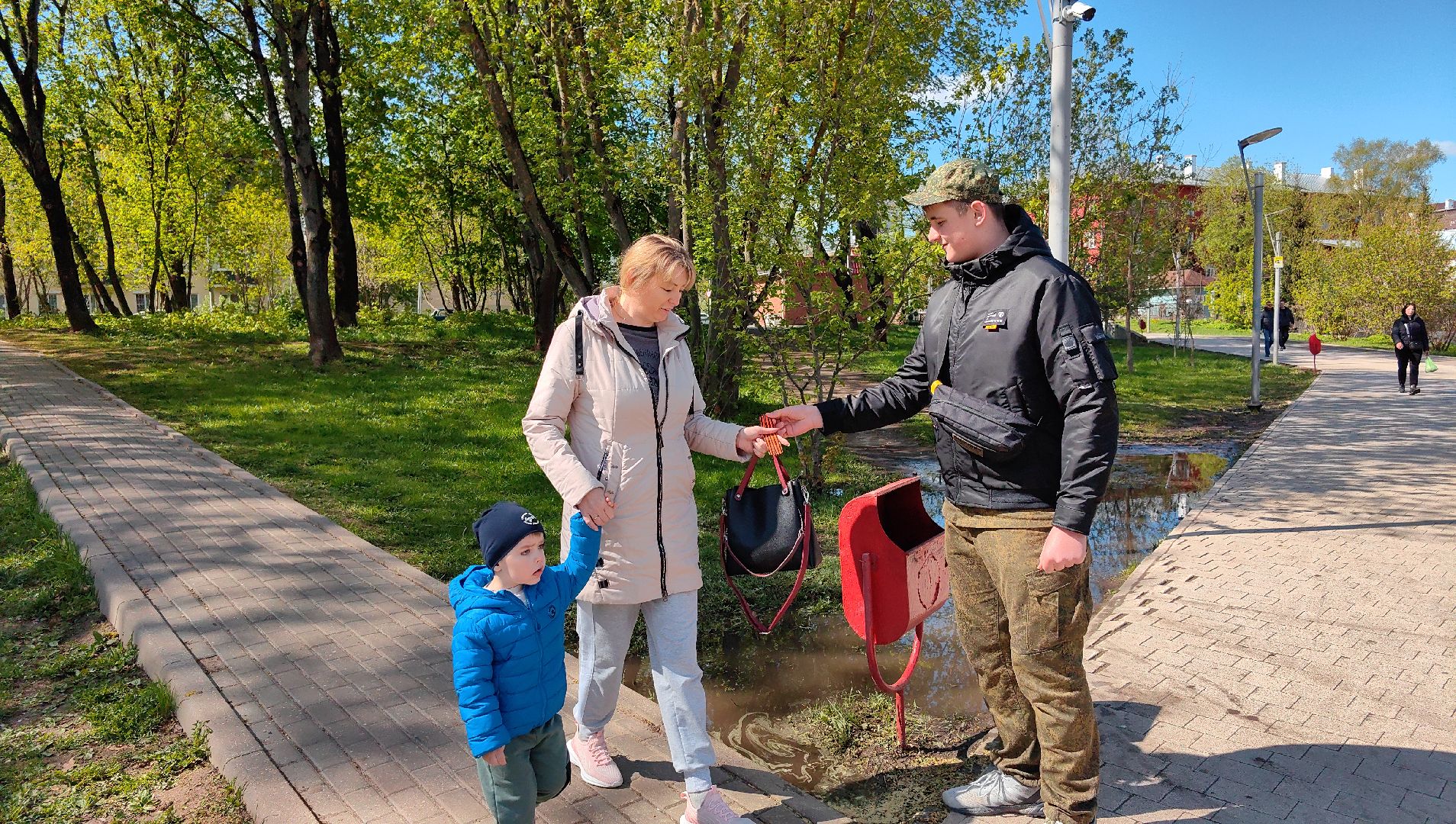 георгиевская ленточка, вов, память, жители,