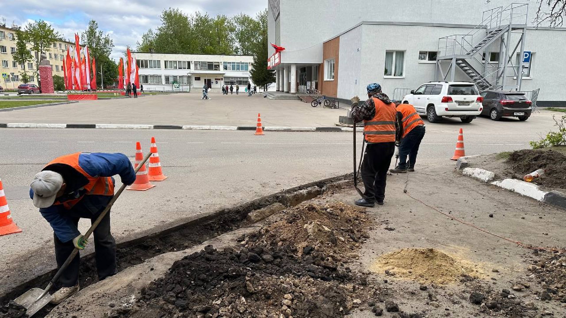 дорожные работы, домодедово,