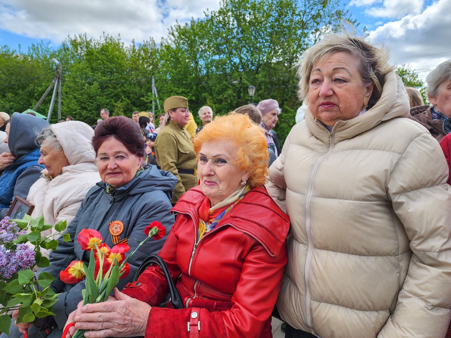 Подольск, Поселок Быково, Митинг, Возложение цветов,