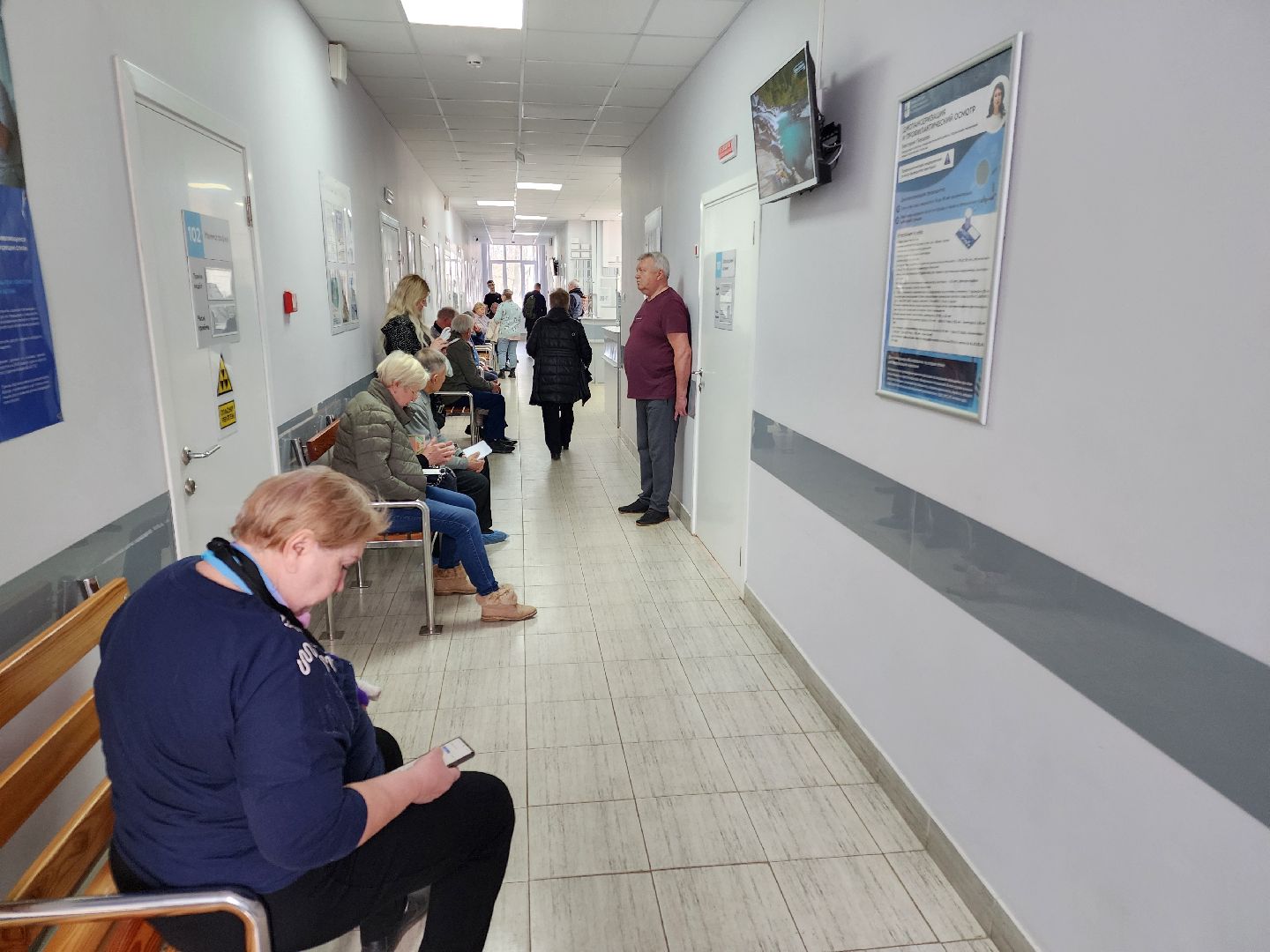 Чехов, улица Пионерская, взрослая поликлиника, ремонт, кабинет выписки льготных лекарств, работа в онлайн-режиме, запись онлайн, телемедицина,  портал госуслуг, инфоматы, рецепты,