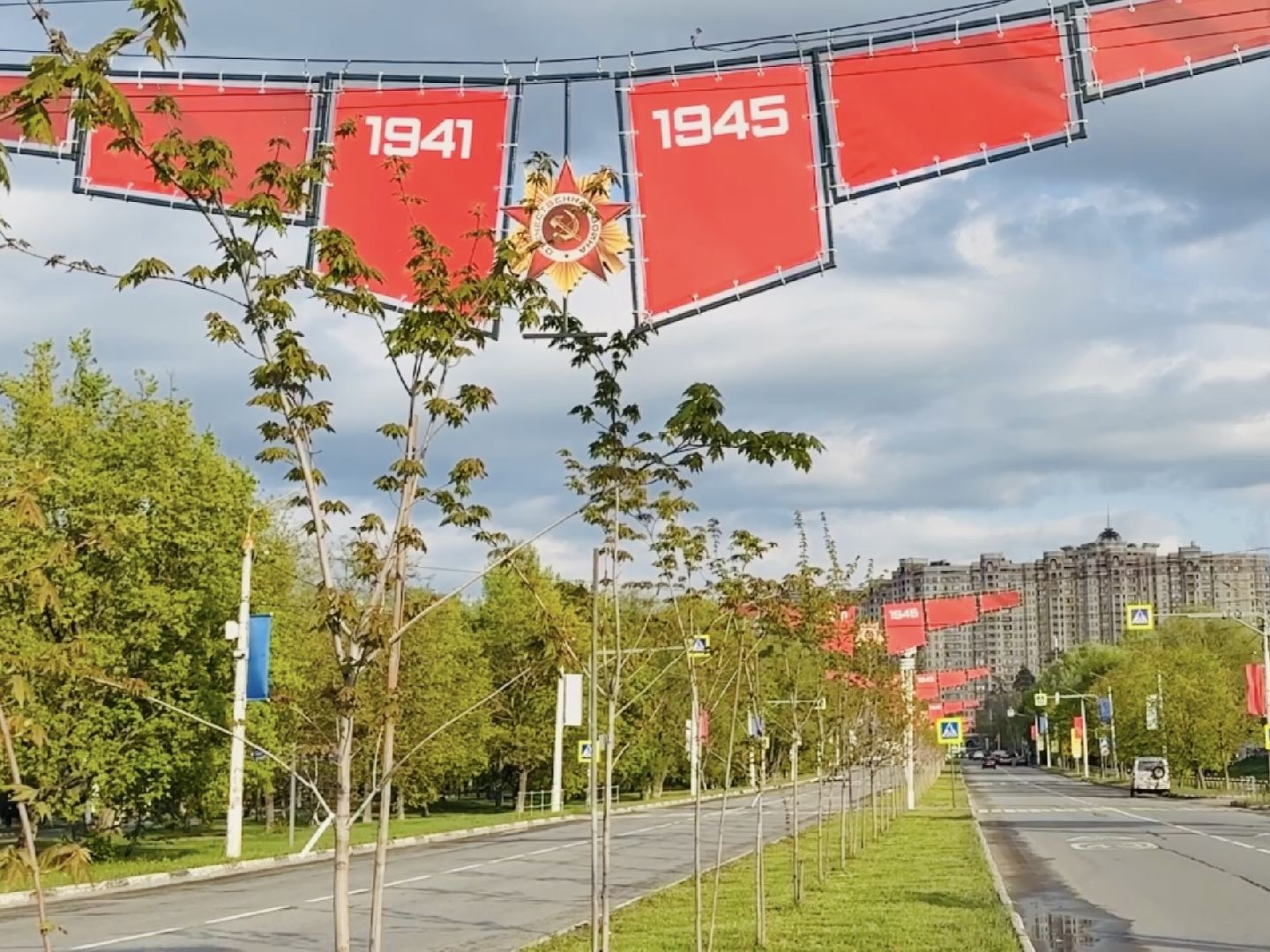 Раменское , День победы, 9 мая, благоустройство, украшение города,