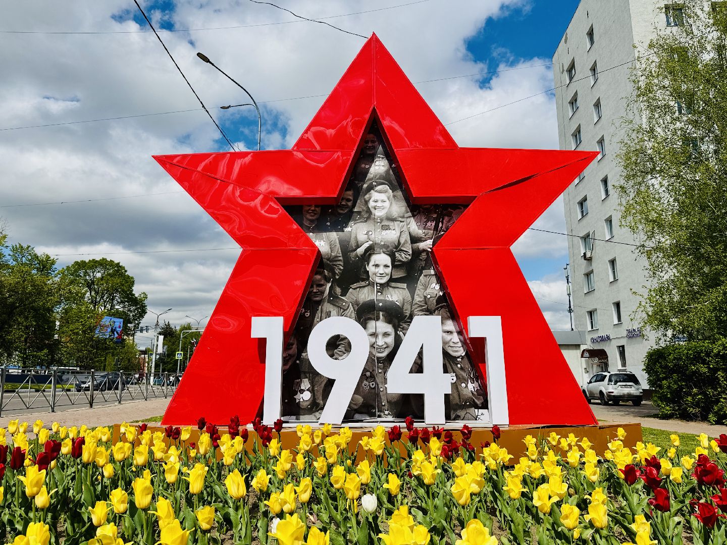 Раменское , День победы, 9 мая, благоустройство, украшение города,