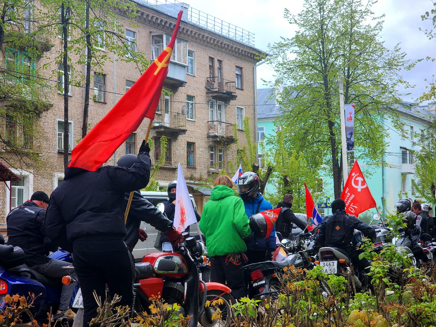 дубна, ночные волки, дмитров, мотопробег, день победы,