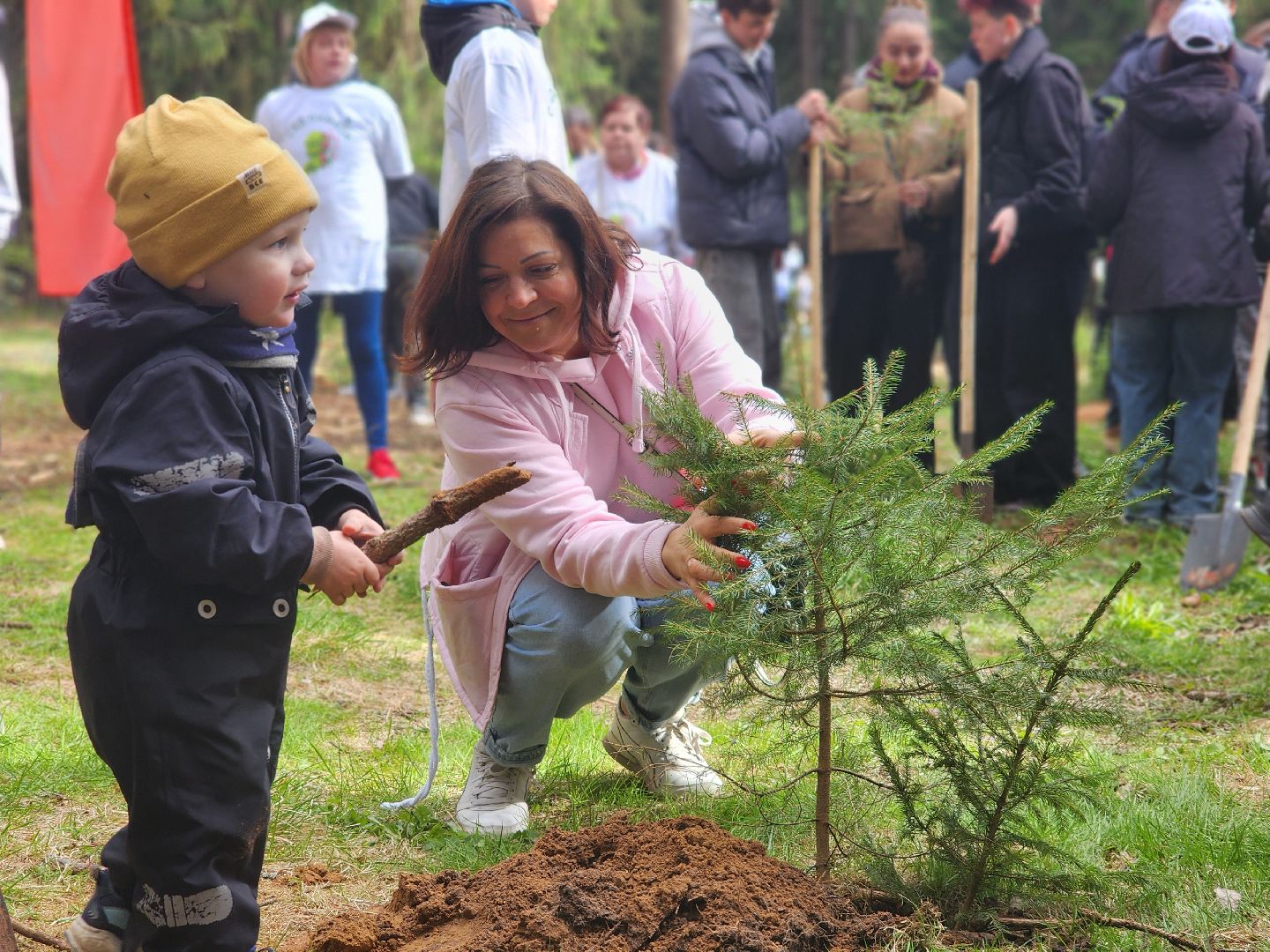 дубна, сад памяти, день победы, волонтеры подмосковья, молодая гвардия, юнармия,