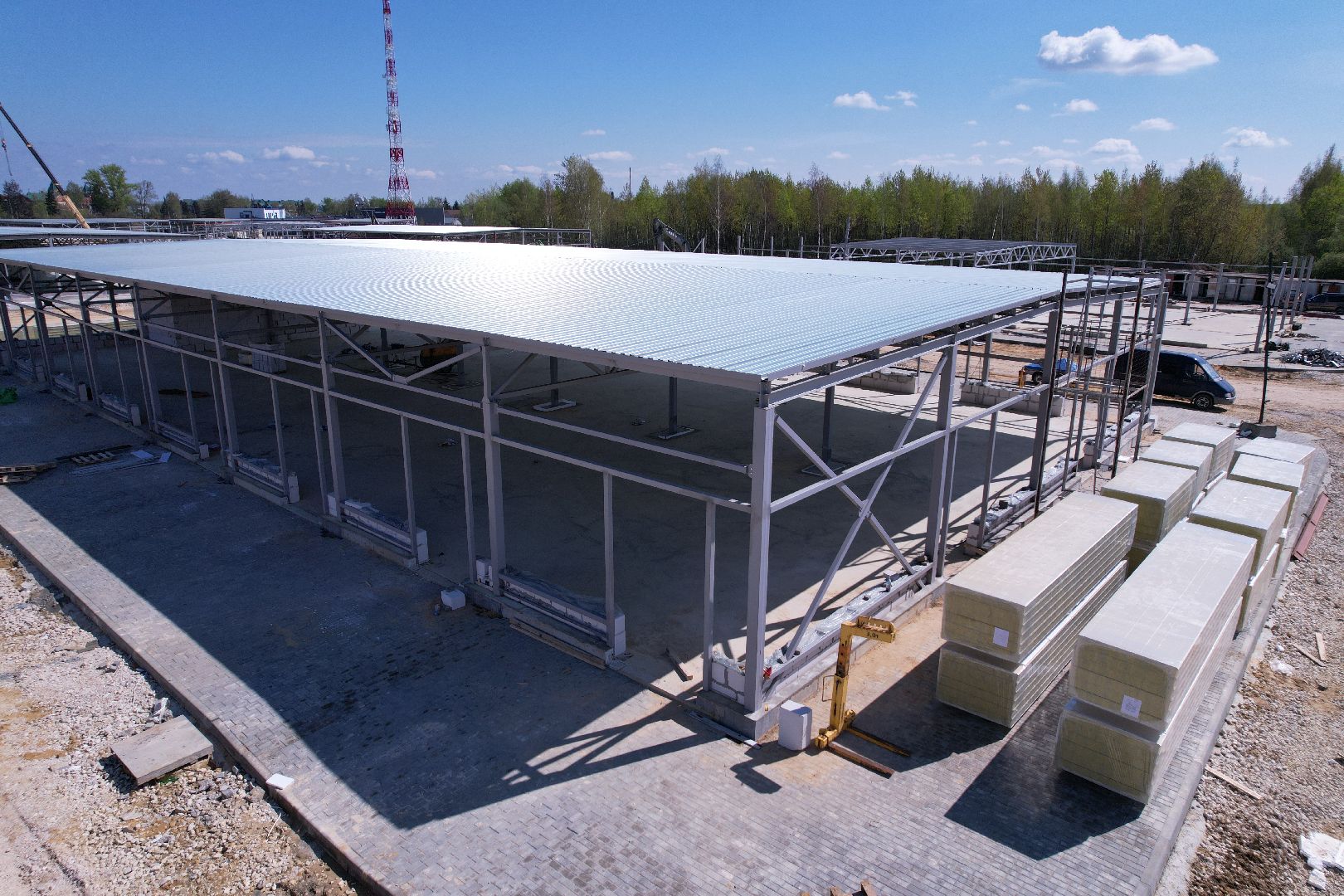 видео с коптера, рыночный комплекс в бронницах,