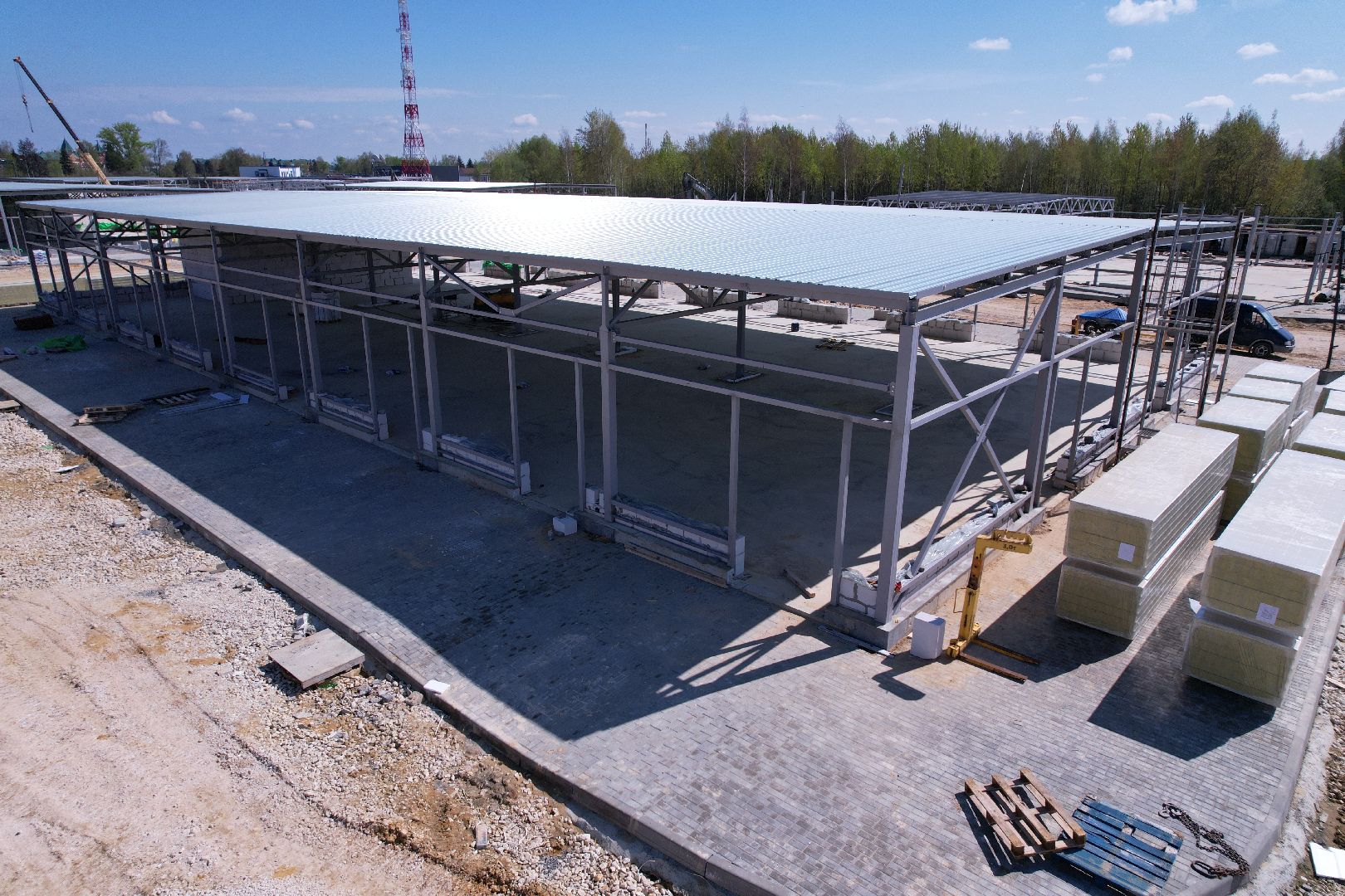 видео с коптера, рыночный комплекс в бронницах,