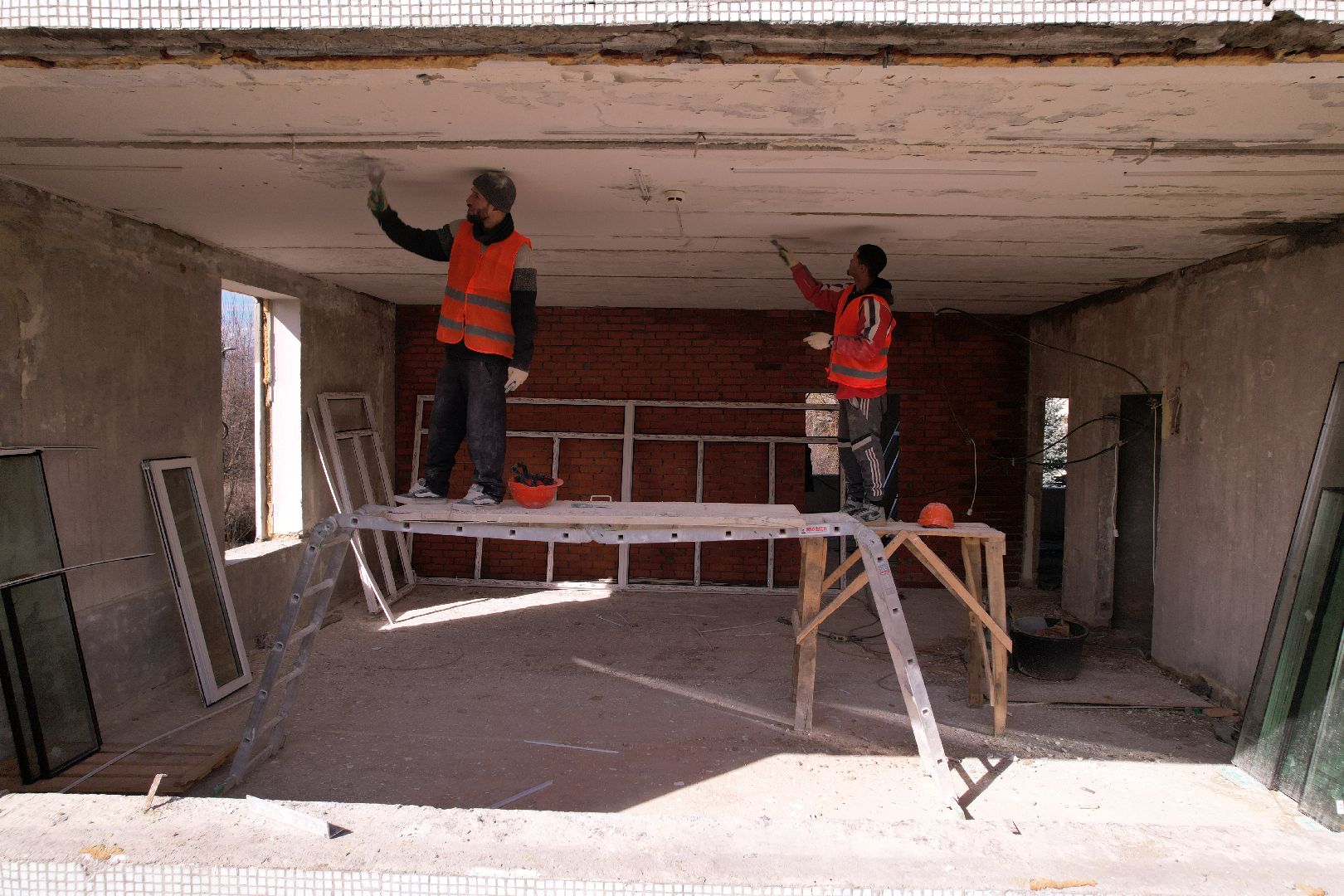видео с коптера, детский сад улыбка, ремонт детского сада серпухов,